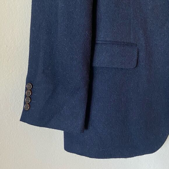 NWOT Stafford Camel Hair Blue Blazer Size 44R - Picture 6 of 10
